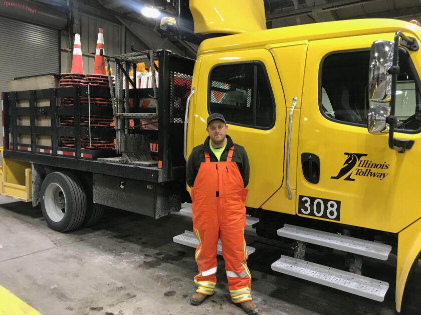 John Wagner, an equipment operator/laborer for the Illinois Tollway, has been part of Zero Patrol for 16 years. | Taylor Hartz/Sun-Times