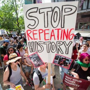Japanese-American groups march in the Families Belong Together rally. | James Foster/For the Sun-Times