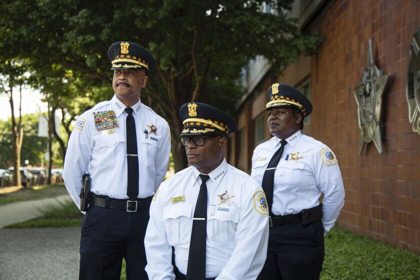 Chicago Police Supt. David Brown, his 1st deputy superintendent, Eric Carter, and his deputy superintendent, Barbara West, made history on July 15, 2020, as the department’s three highest-ranking officers were African-Americans — for the first time in CPD’s 185 years.