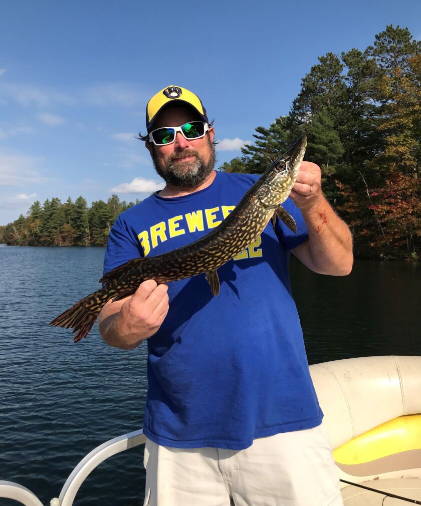 Ken “Husker” O’Malley with a fall northern pike from northern Wisconsin. Provided photo
