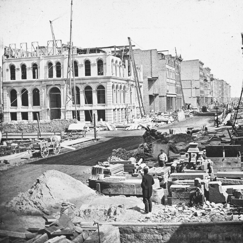 Rebuilding the Marine Building after the Chicago Fire of 1871
