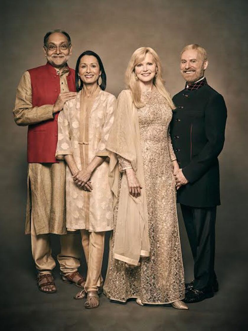 The Diwali Ball was co-chaired by (from left) Prabha and Anita Sinha and Diane and Richard Weinberg. | The Art Institute