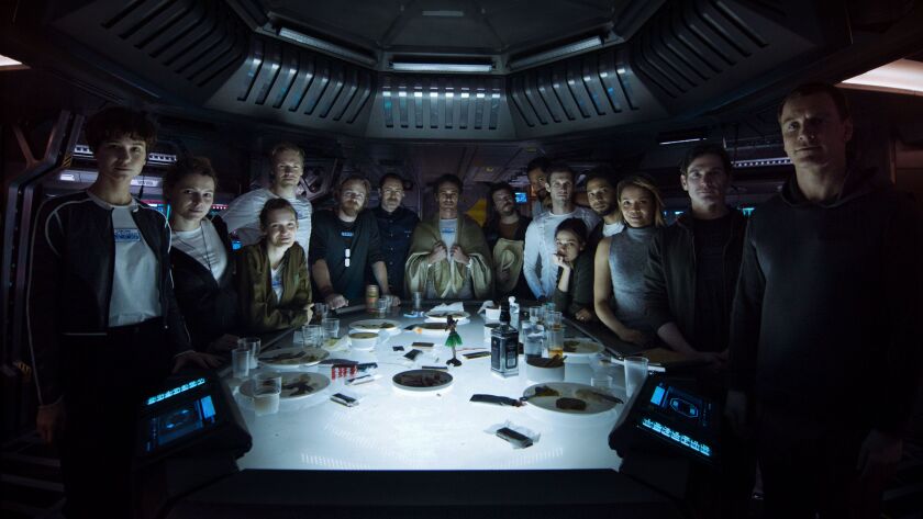 Katherine Waterston (left) in “Alien: Covenant.” | 20th Century Fox