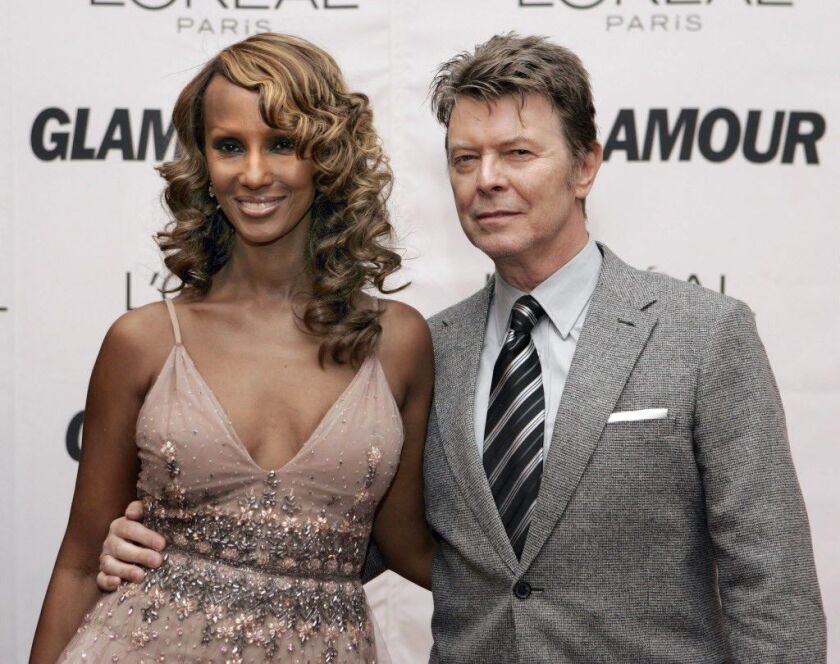 Iman and David Bowie, pictured in 2006 in New York. | AFP / STAN HONDASTAN HONDA/AFP/Getty Images