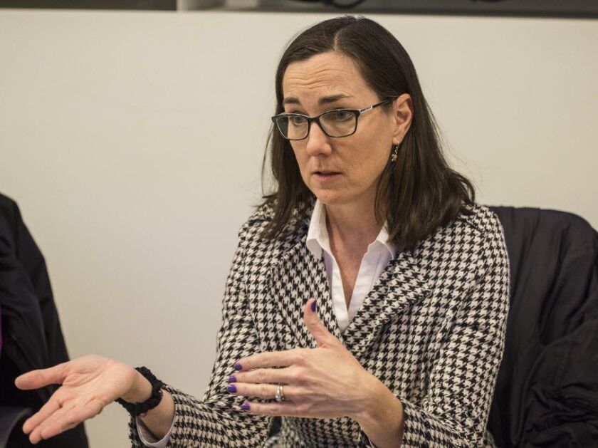 State Rep. Kelly Cassidy met with the Sun-Times Editorial Board Monday, Jan. 8, 2017. File Photo| Rich Hein/Sun-Times