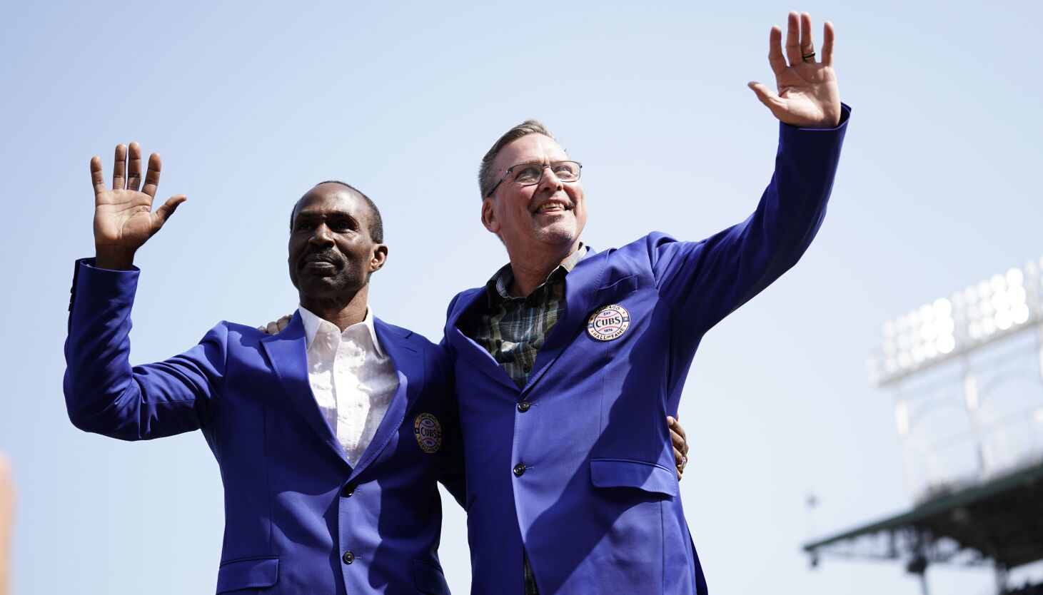 NextImg:Mark Grace, Shawon Dunston reunite as Cubs Hall of Famers