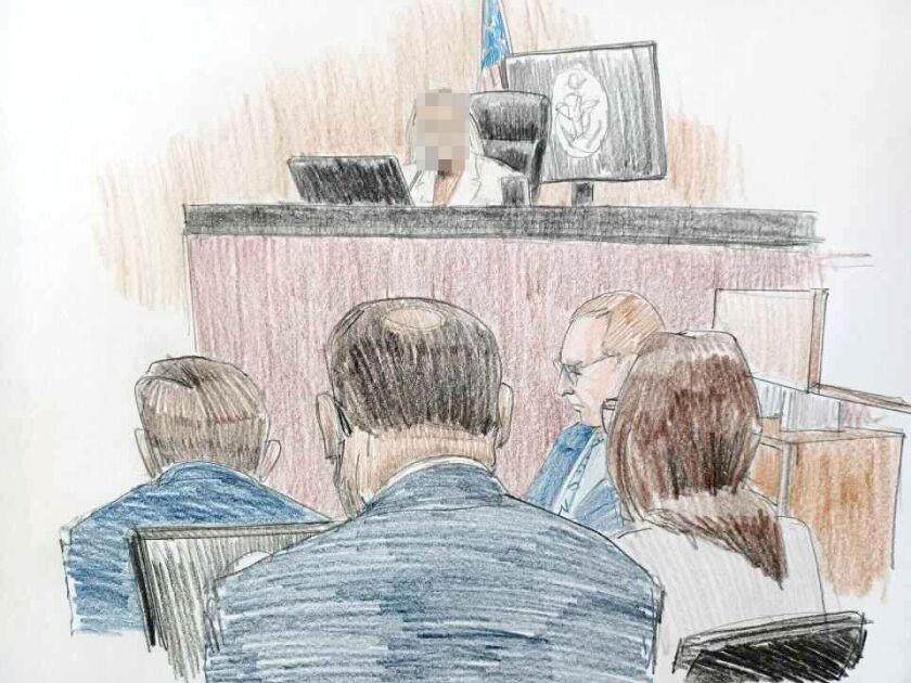 A woman known to jurors as “Jane,” testifies on Aug. 18 during the federal trial of R. Kelly at the Dirksen Federal Courthouse in Chicago.