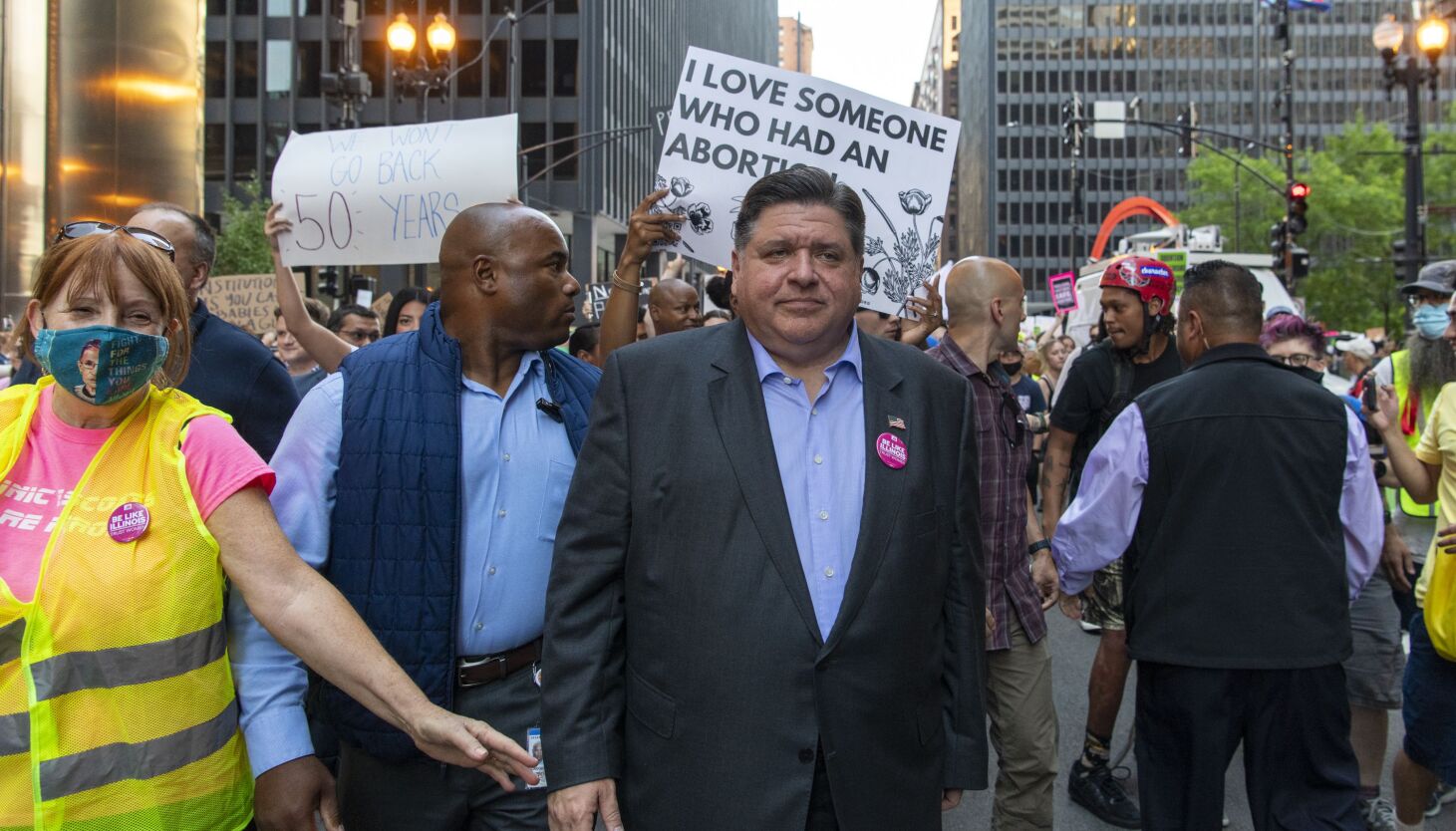 NextImg:With his own money and campaign staffers, Pritzker launches national bid to protect abortion rights