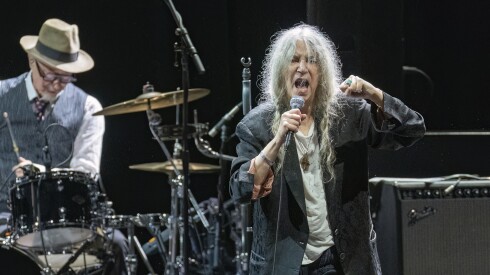 Patti Smith performs Monday at the Chicago Theatre in the Loop.