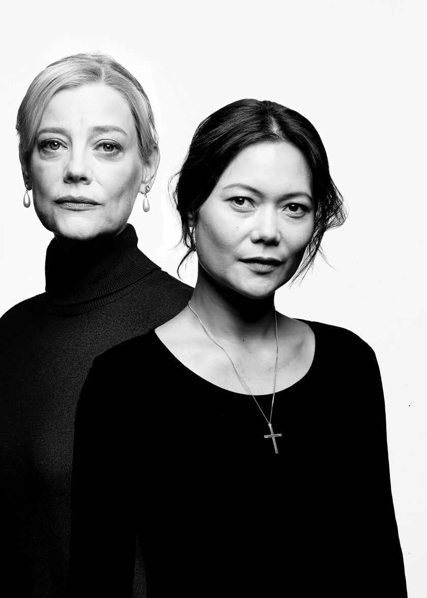 Kellie Overbey (left) and K.K. Moggie star in “Mary Stuart.” | Jeff Sciortino