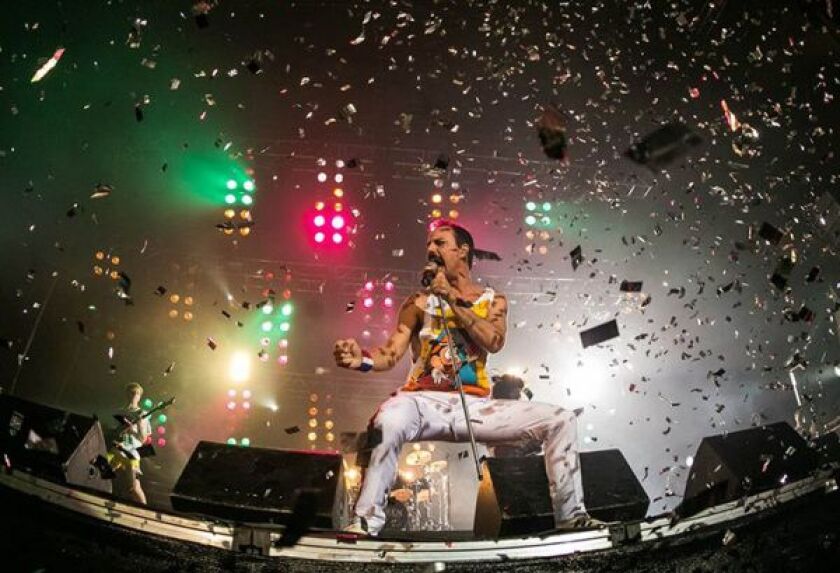 Pablo Padin stars as Freddie Mercury in the concert event “God Save the Queen.” SUPPLIED PHOTO