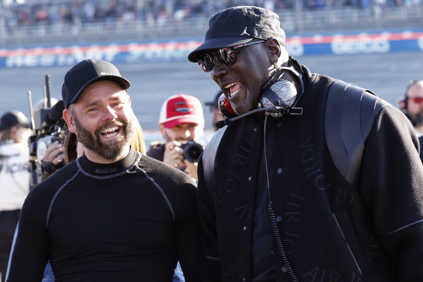 Michael Jordan's victory celebration at Talladega gives NASCAR a boost ...