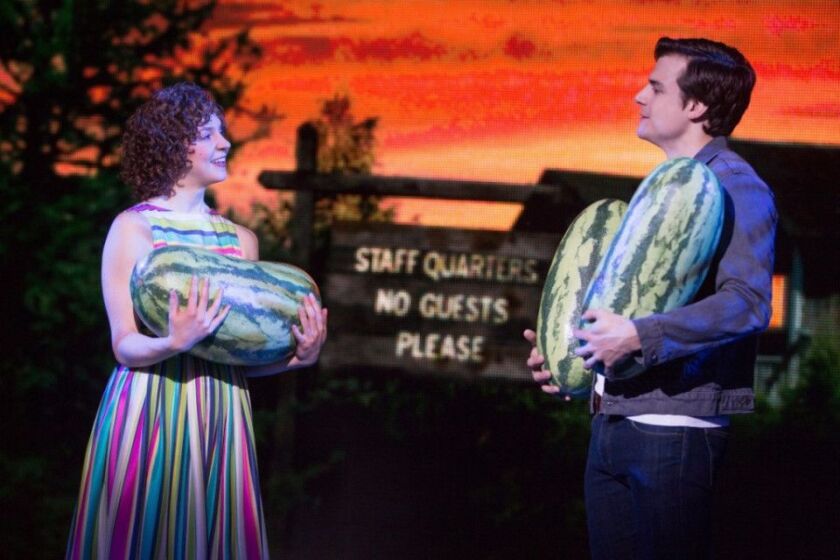 Gillian Abbott and Doug Carpenter in “Dirty Dancing – The Classic Story on Stage.” (Photo: Matthew Murphy)