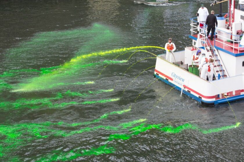 2016 Chicago River Dye by the Plumbers Union 130, Saturday, March 12, 2016. | James Foster/for Sun-Times