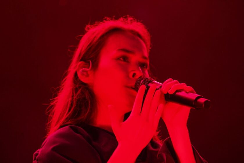 Mitski performs the closing set of Day 2 at Pitchfork Music Festival on Saturday night in Union Park. 