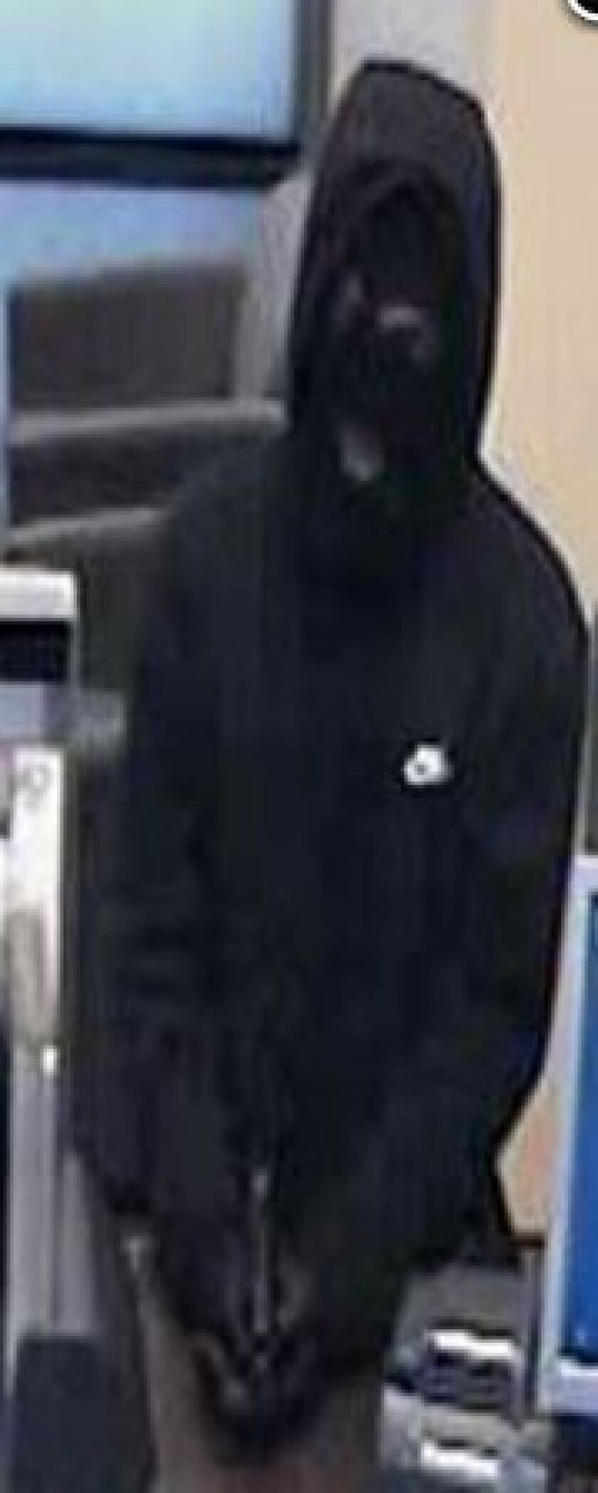 Surveillance photo of the suspect who held up a Chase Bank branch Thursday morning in Olympia Fields. | FBI