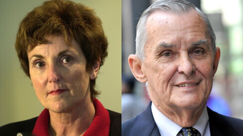 Former Federal Aviation Administration chief Jane Garvey, at left, and former U.S. Rep. William Lipinski (D-Ill.)