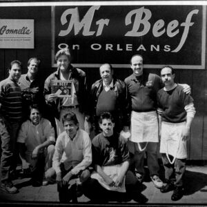 Jay Leno dropped in at Mr. Beef inn 1992.