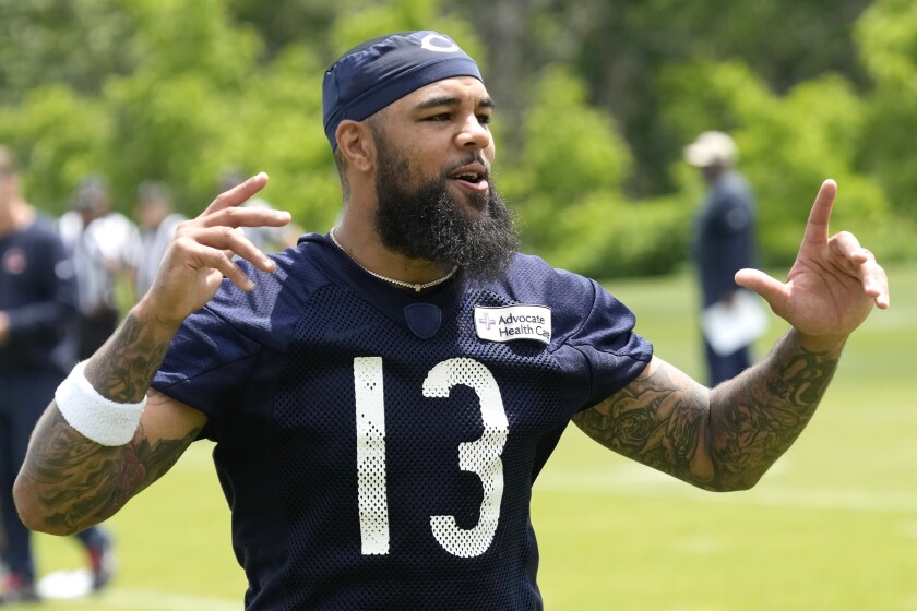Bears injury report: WR Keenan Allen, DE Montez Sweat limited - Chicago Sun-Times