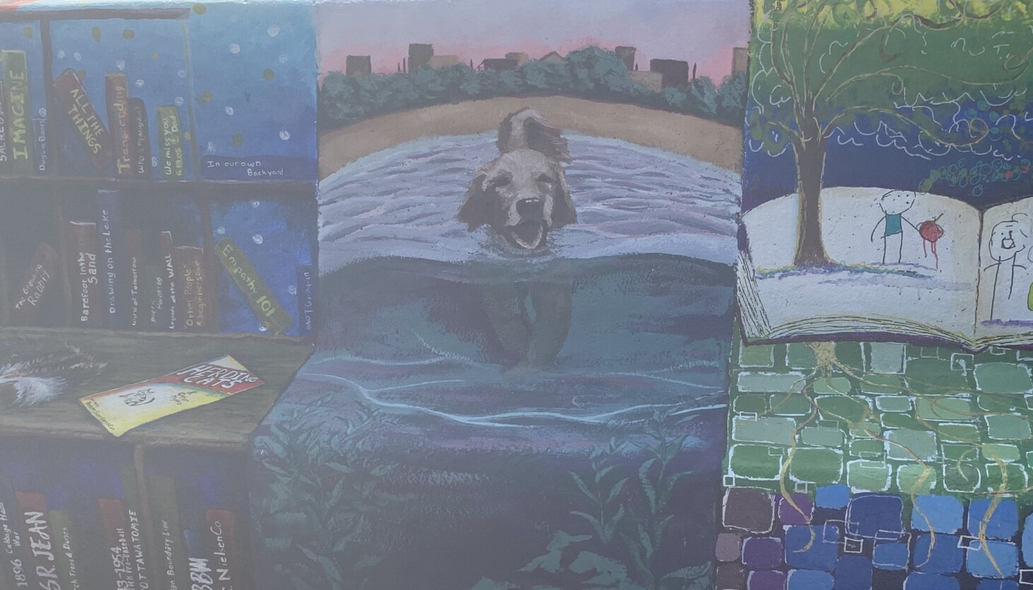 NextImg:‘Artists of the Wall Festival’ saw over 160 murals go up along a seawall at Loyola Park