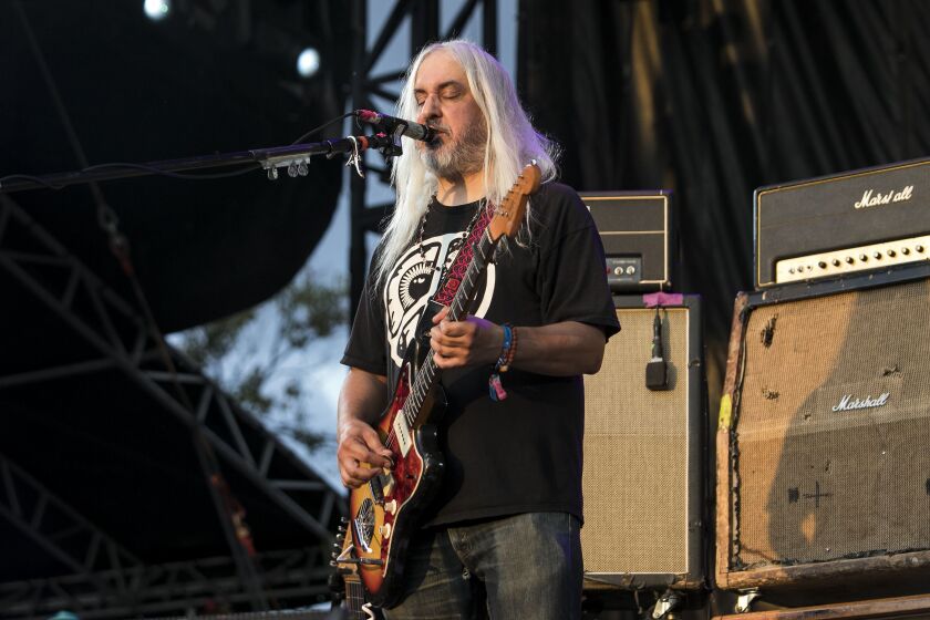 Dinosaur Jr. performs on day three of Riot Fest in Douglas Park, Sept. 16, 2017. | Ashlee Rezin/Sun-Times