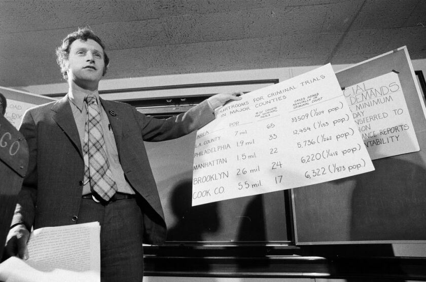 Paul Booth, seen in 1974, was an environmental activist in Chicago before becoming a union organizer. | Sun-Times files
