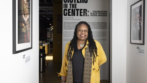 Yvonne Welbon, a filmmaker and founder of Sisters in Cinema in South Shore, poses for a portrait.