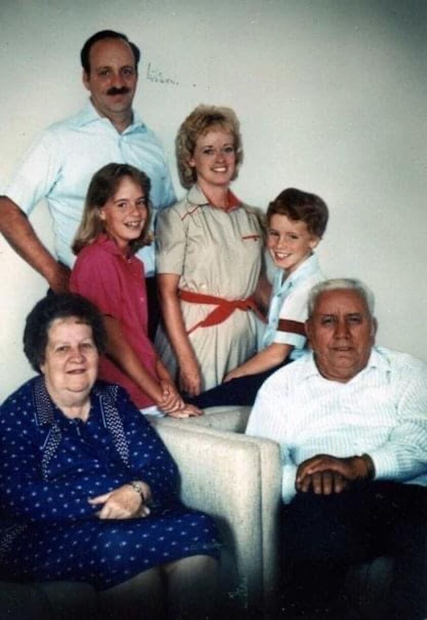 A 1985 family photo with Eileen Coglianese, her husband fire Lt. Edmond P. Coglianese, their children Allyson and Matthew and Mr. Coglianese’s parents Joseph and Helen.