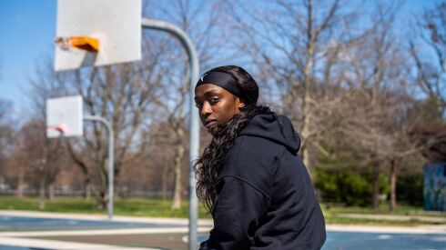 The basketball courts at 33rd and Diamond in North Philadelphia were frequented by Kahleah Copper often as a child growing up in the neighborhood.