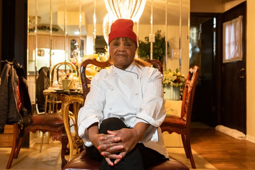 Josephine “Mother” Wade, owner of Josephine’s Southern Cooking in the Chatham neighborhood, Monday, Feb. 3, 2020, in Chicago.
