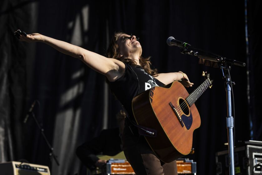 Ani DiFranco performs on day one Riot Fest in Douglass Park.