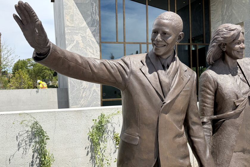 Obama Statue New Obama Presidential Center tries to offer hope for a better world ...