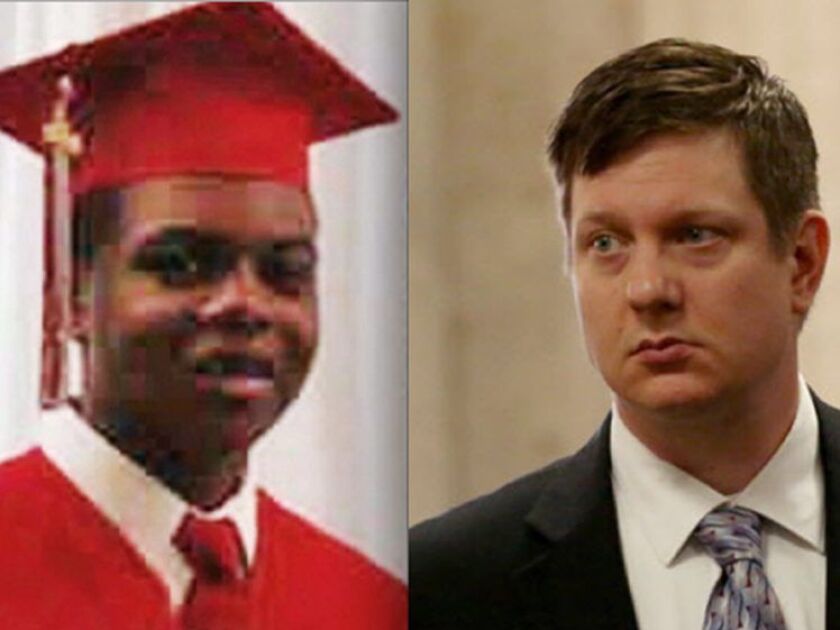 Lawyers for Chicago Police Officer Jason Van Dyke (right), charged with murder in the shooting death of Laquan McDonald, want access to McDonald’s juvenile records. | Provided and file photos