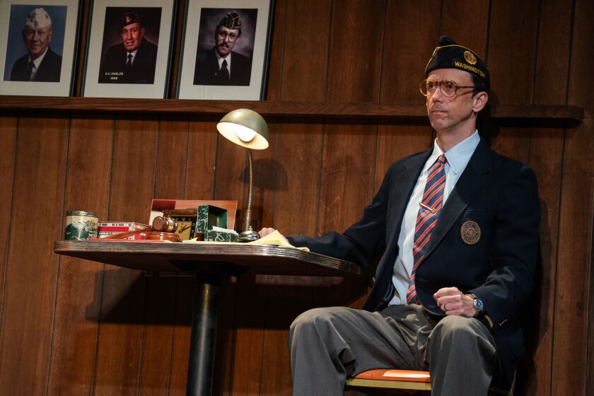 Mike Iveson portrays the legionnaire in “What The Constitution Means To Me.” - Photo by Joan Marcus