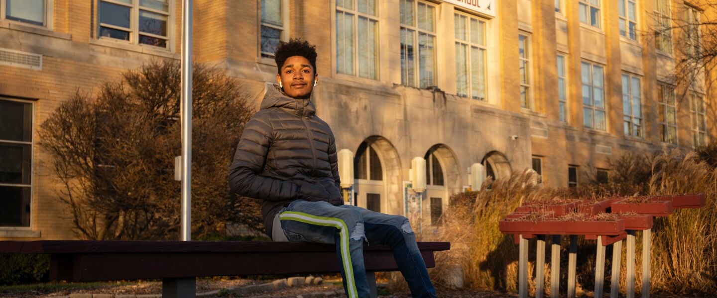 Cortez Stewart, 17, a senior at John Hancock College Preparatory High School, says school names are “just another reminder” of the gap between America’s ideal vision of itself and reality.
