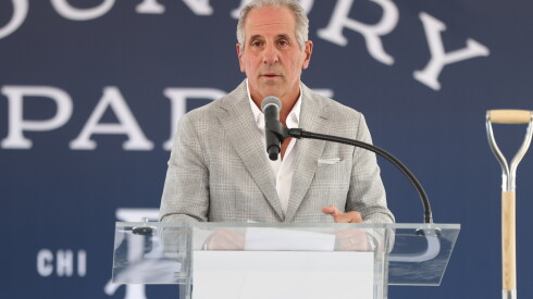 JDL Development CEO Jim Letchinger speaks during the groundbreaking for Foundry Park on Oct. 21, 2026.